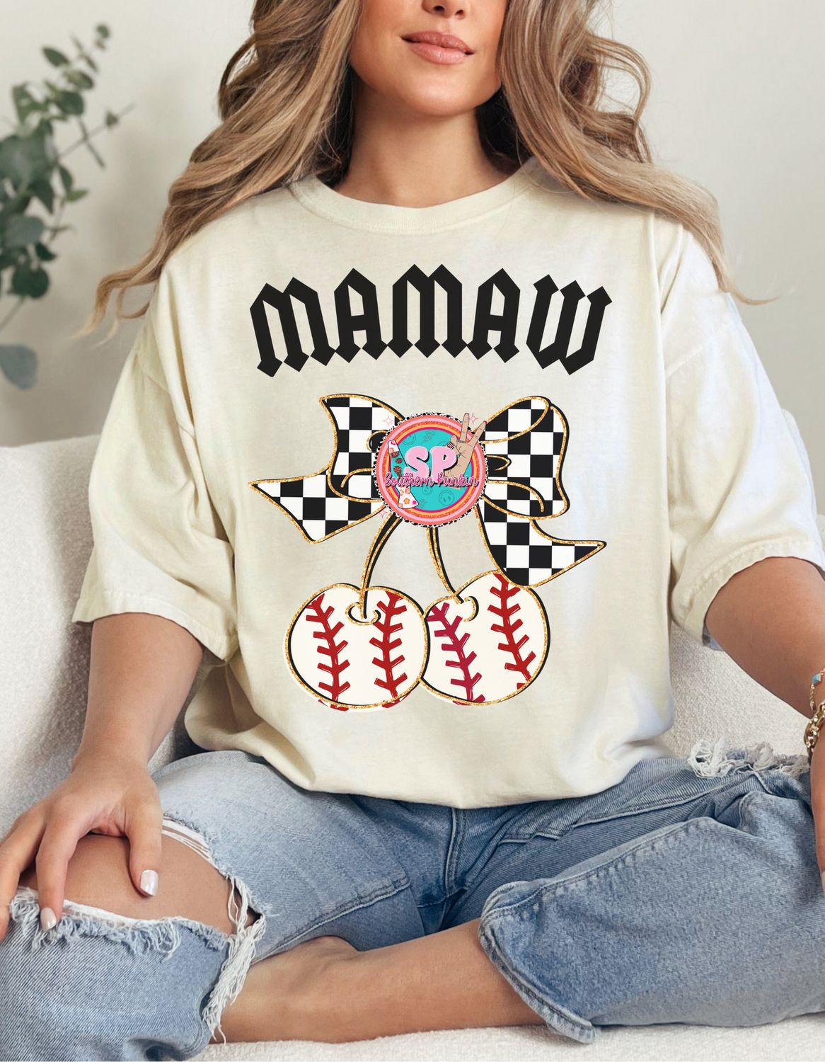MAMAW baseball Cherrys Shirt