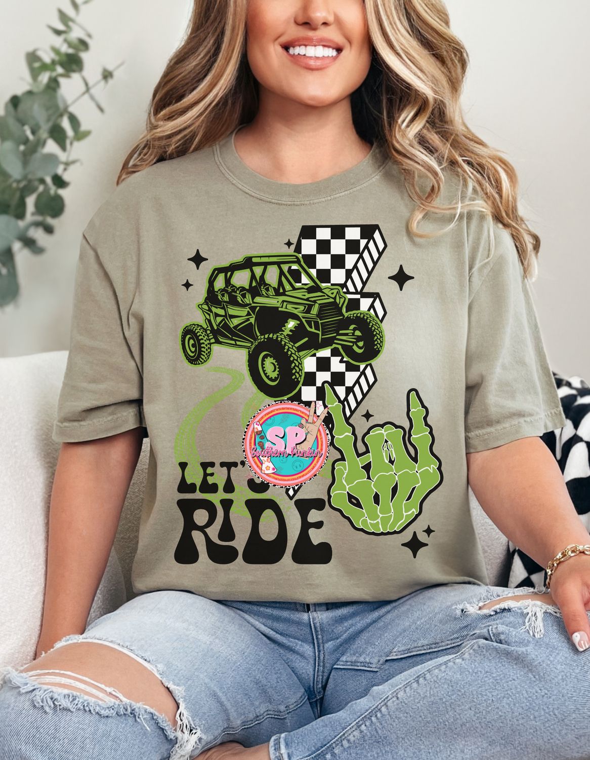 Green Let’s Ride Shirt