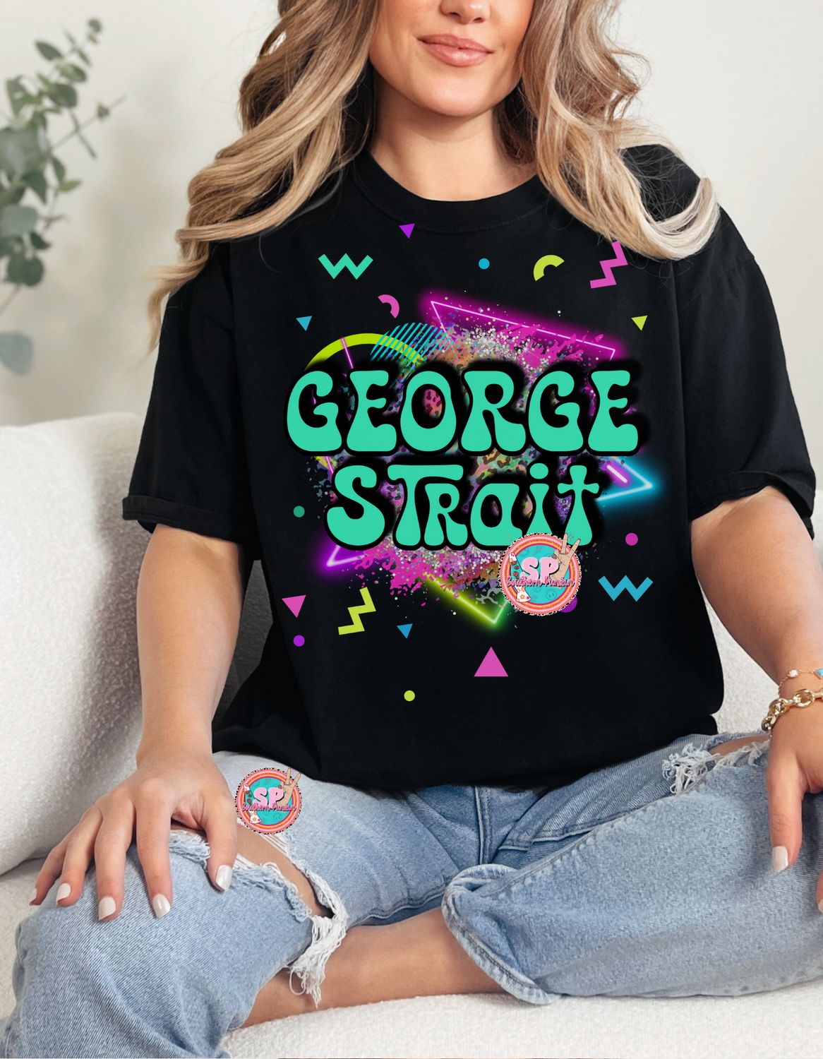 Neon George Strait Shirt