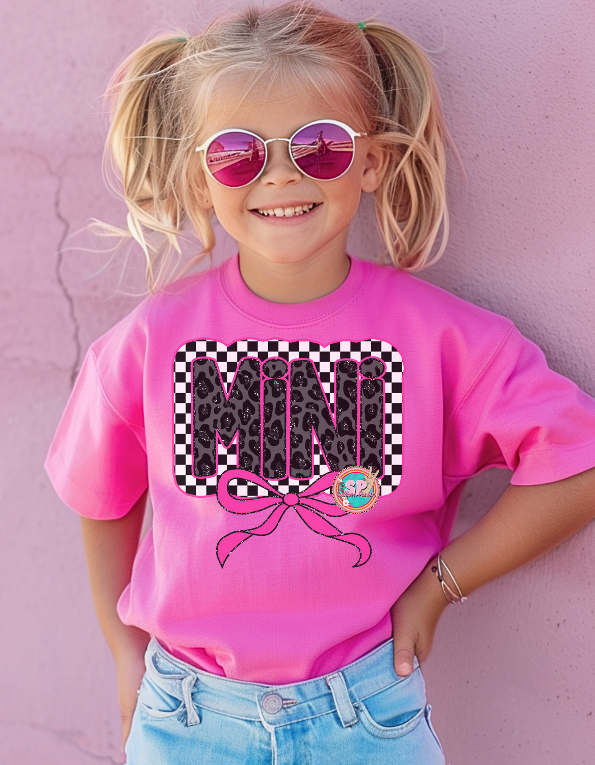 YOUTH Mini Checkered Cheetah Shirt