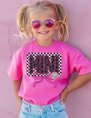 YOUTH Mini Checkered Cheetah Shirt