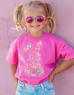 YOUTH bow Bunny Shirt