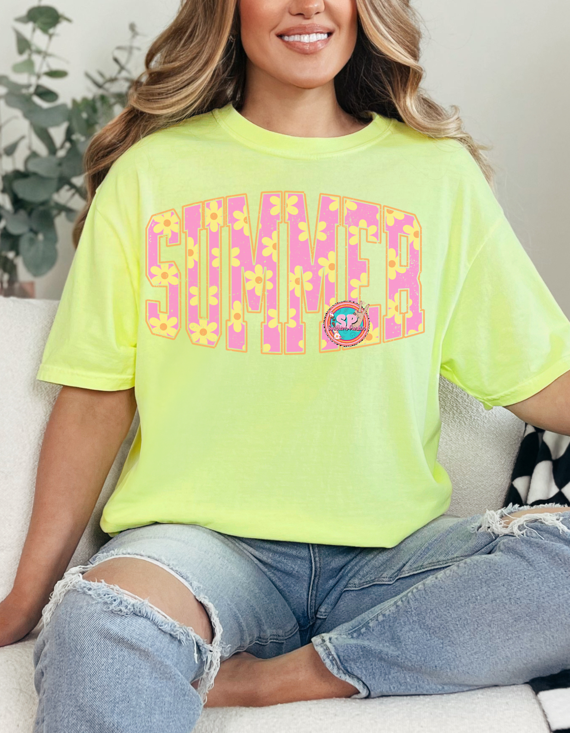 Pink Summer Flower Shirt