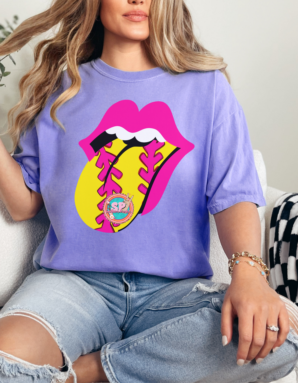 Softball Tongue Shirt