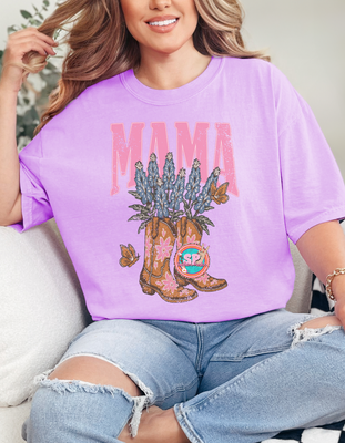 Mama Boots Flower Shirt