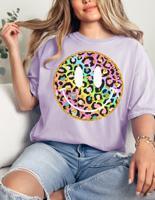 Colorful Cheetah Smiley Shirt