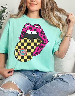 Pink Cheetah Tongue Shirt