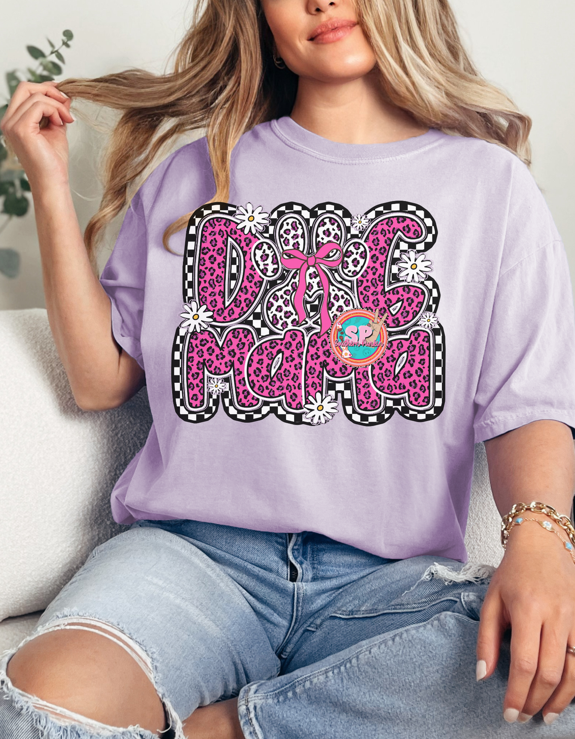 Pink Cheetah Dog Mama Shirt