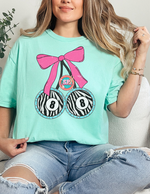 Mint Zebra 8 Ball Shirt