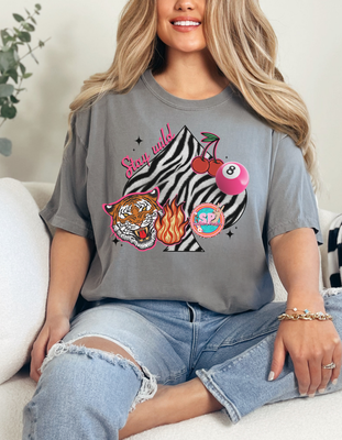 Zebra Spade Stay Wild Shirt