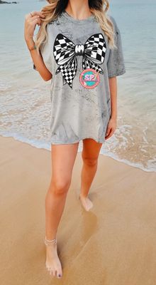 Big Checkered Bow Shirt