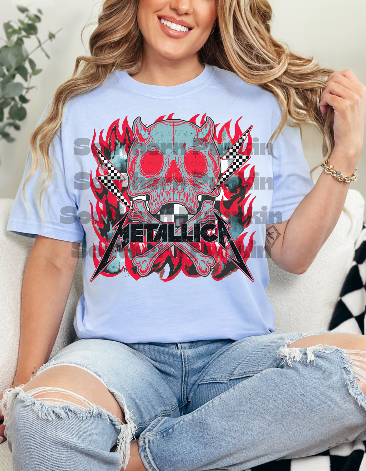 Metallic Band Shirt