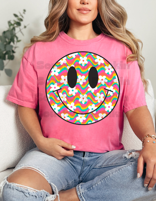 Retro Groovy Smiley Shirt