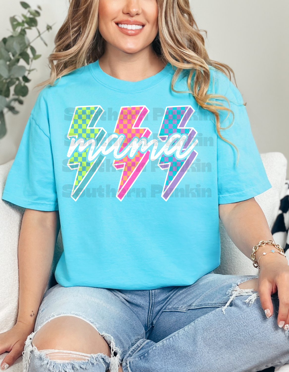 Neon Mama Lighting Bolts Shirt