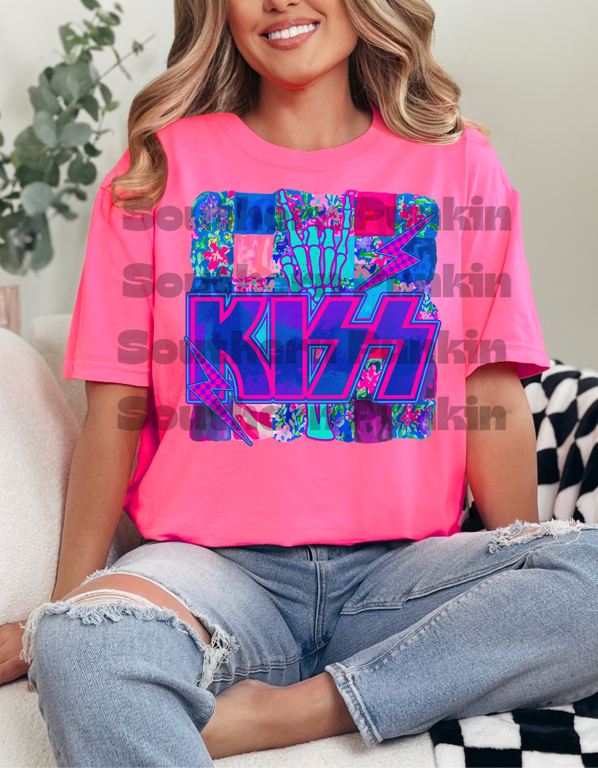 Kiss Patch Floral Shirt