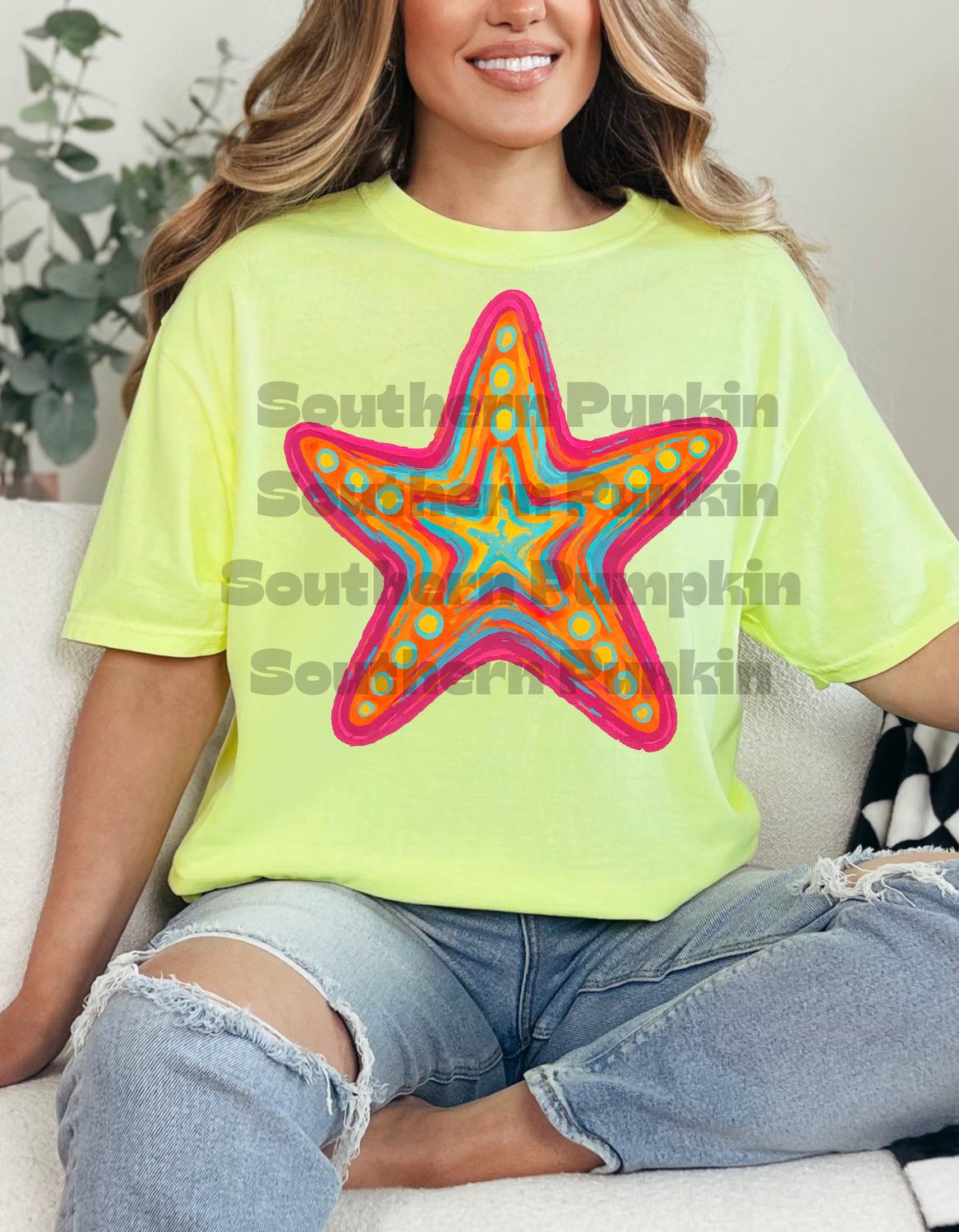 Colorful Star Fish Shirt