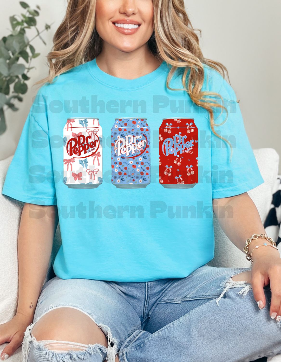 Red White And Blue Dr Pepper Shirt