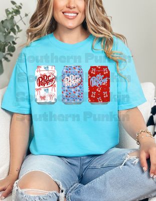 Red White And Blue Dr Pepper Shirt