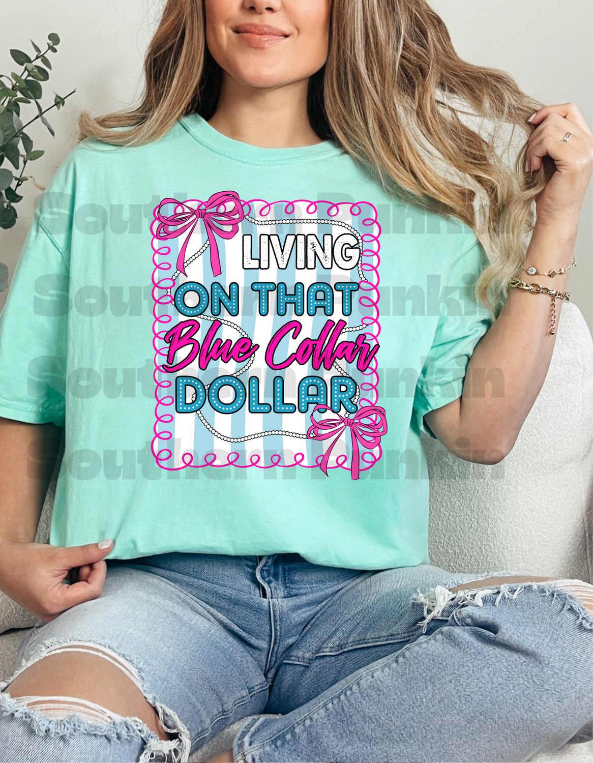 Living On That Blue Collar Dollar Shirt