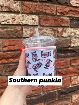 16oz Raccoon And Bows Koozies