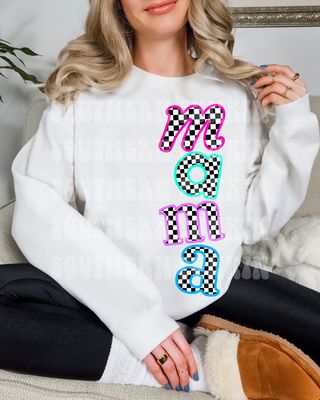 Mama Checkered Going Down Crew