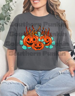 Flame Pumpkin Shirt