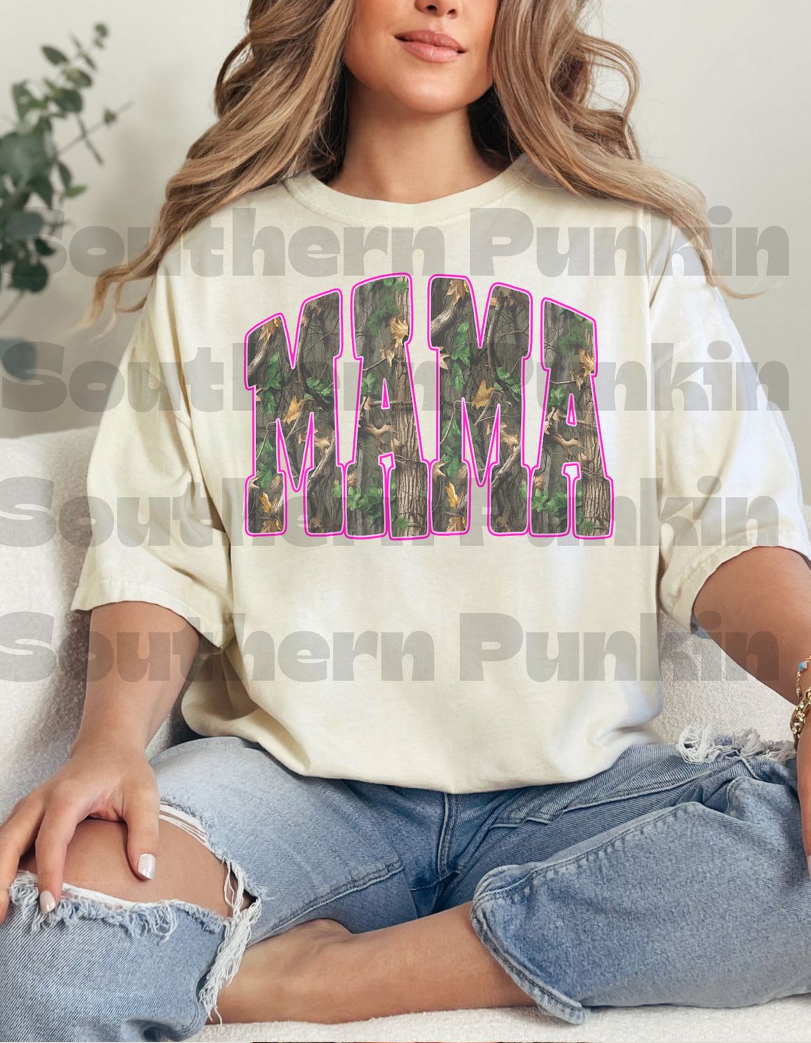 Pink Camo Mama Shirt