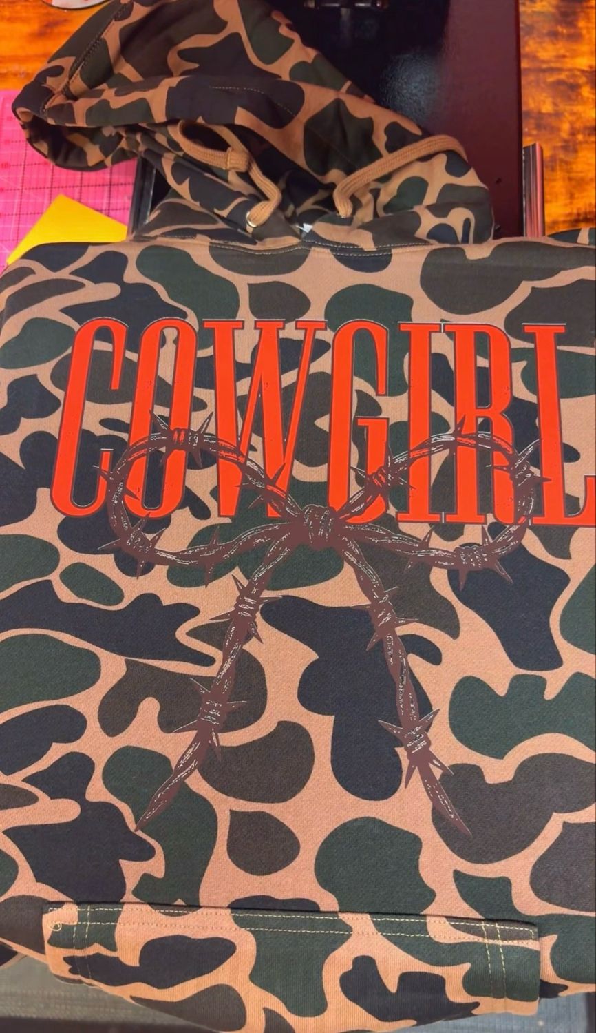 Cowgirl Duck Camo Hoodie