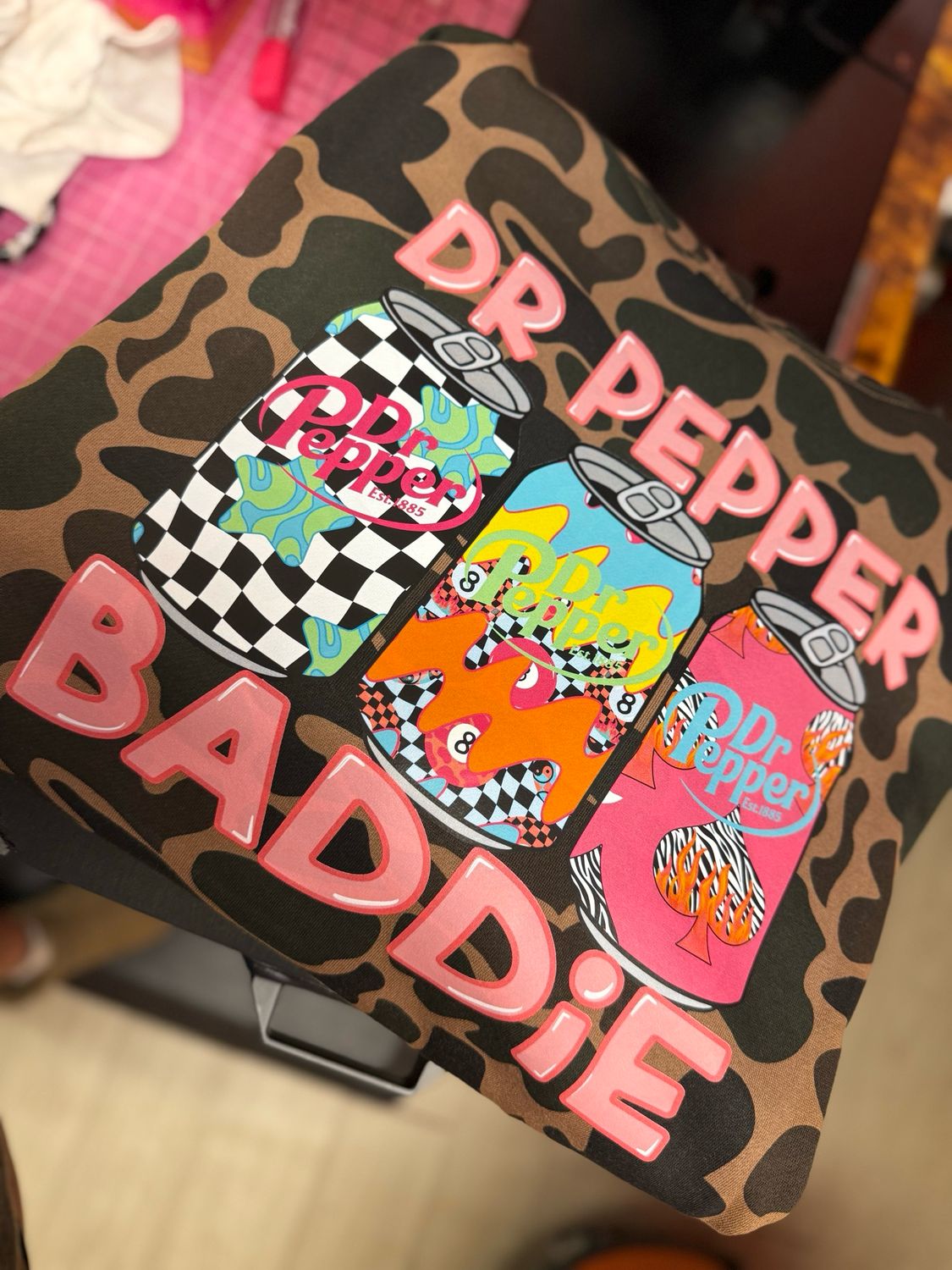 Dr Pepper Baddie Duck Camo Hoodie