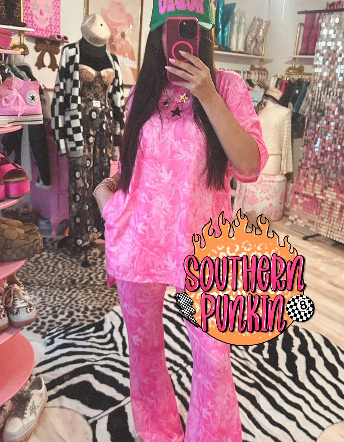 MEDIUM Pink Camo Set