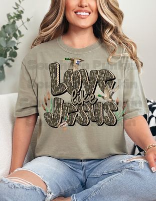 Love Like Jesus Camo Shirt