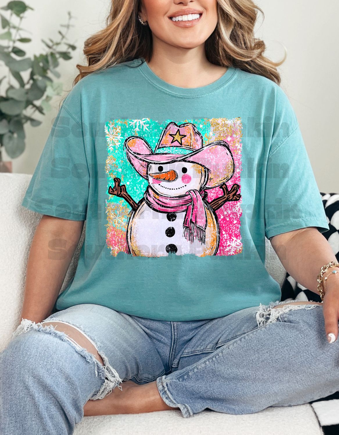 Cowboy Snowman Shirt