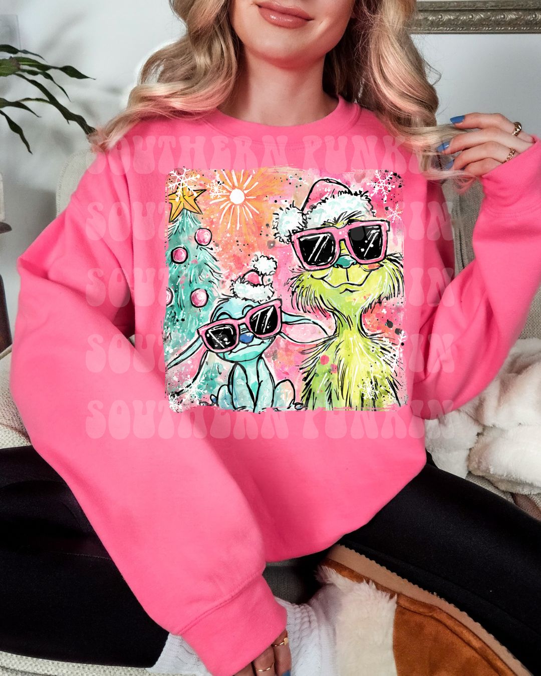 Stitch And The Grinch Crew