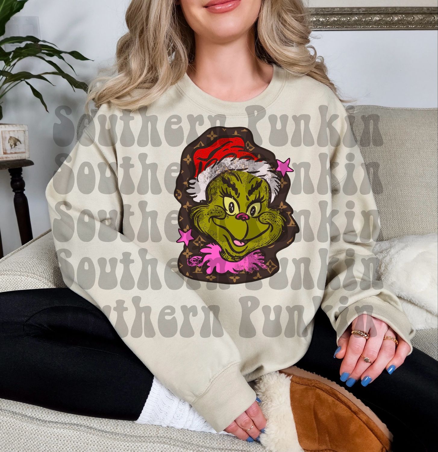 Boujee Fuzzy Grinch Crew