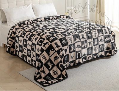 Western Checkered King Blanket