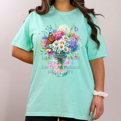 Bloom with grace shirt