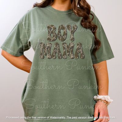 Boy mama camo shirt