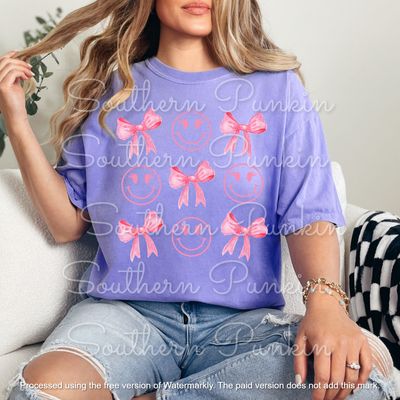 smiley bows shirt
