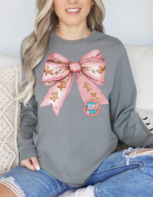 Ginger Bread Bow Long Sleeve