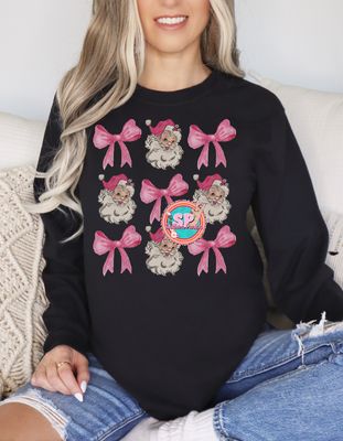 Santa bows long sleeve