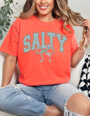 Salty Checked Bow Shirt