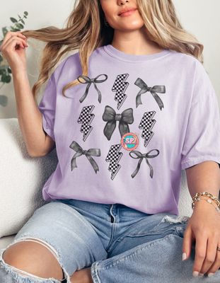 Black Bows Lighting Bolt Shirt