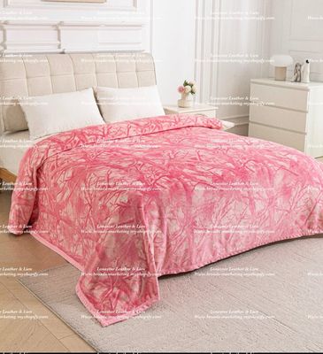 Pink Camo King Blanket