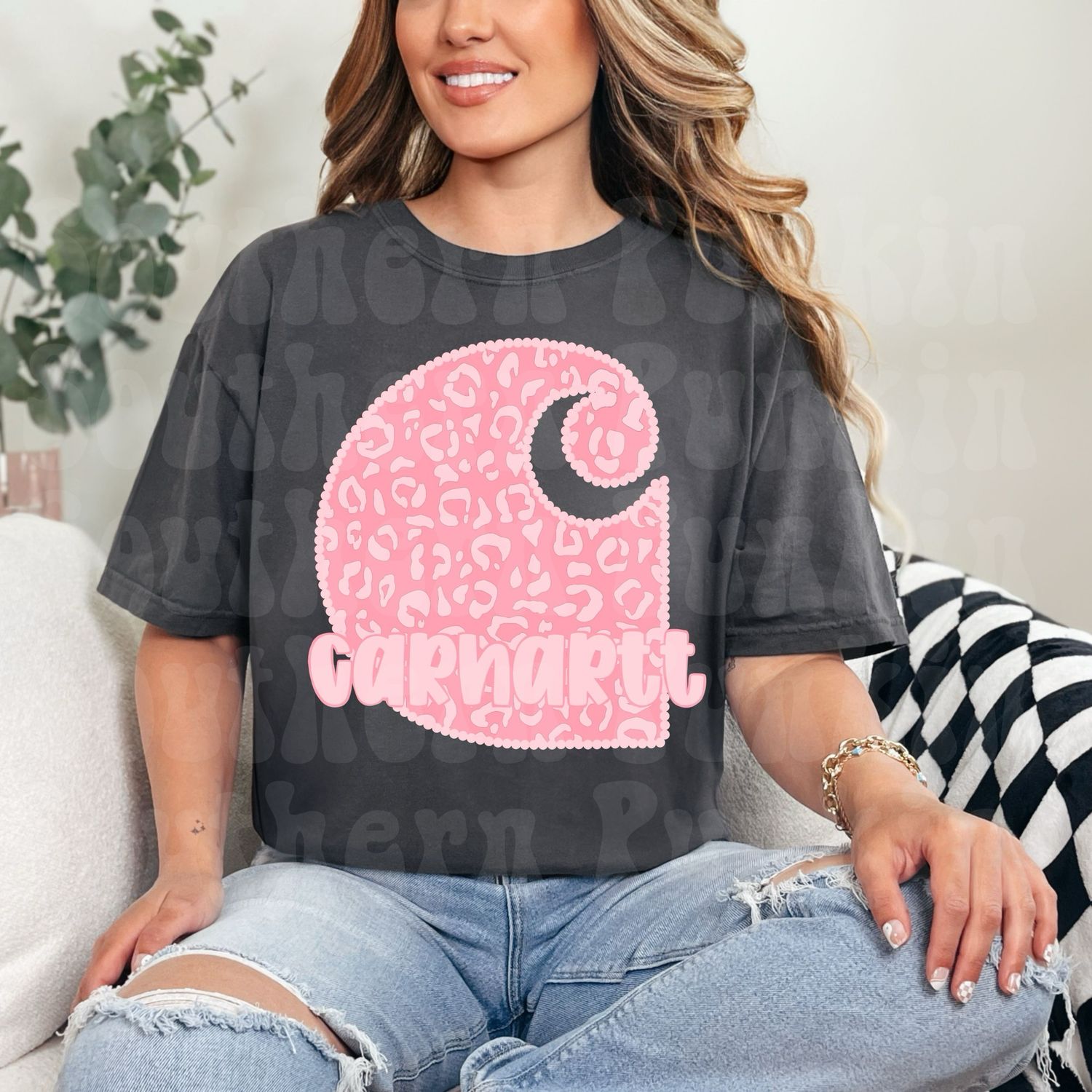 Pink Cheetah Carhartt Shirt