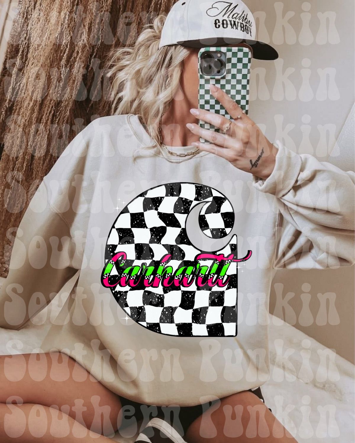 Checkered Carhartt Crewneck
