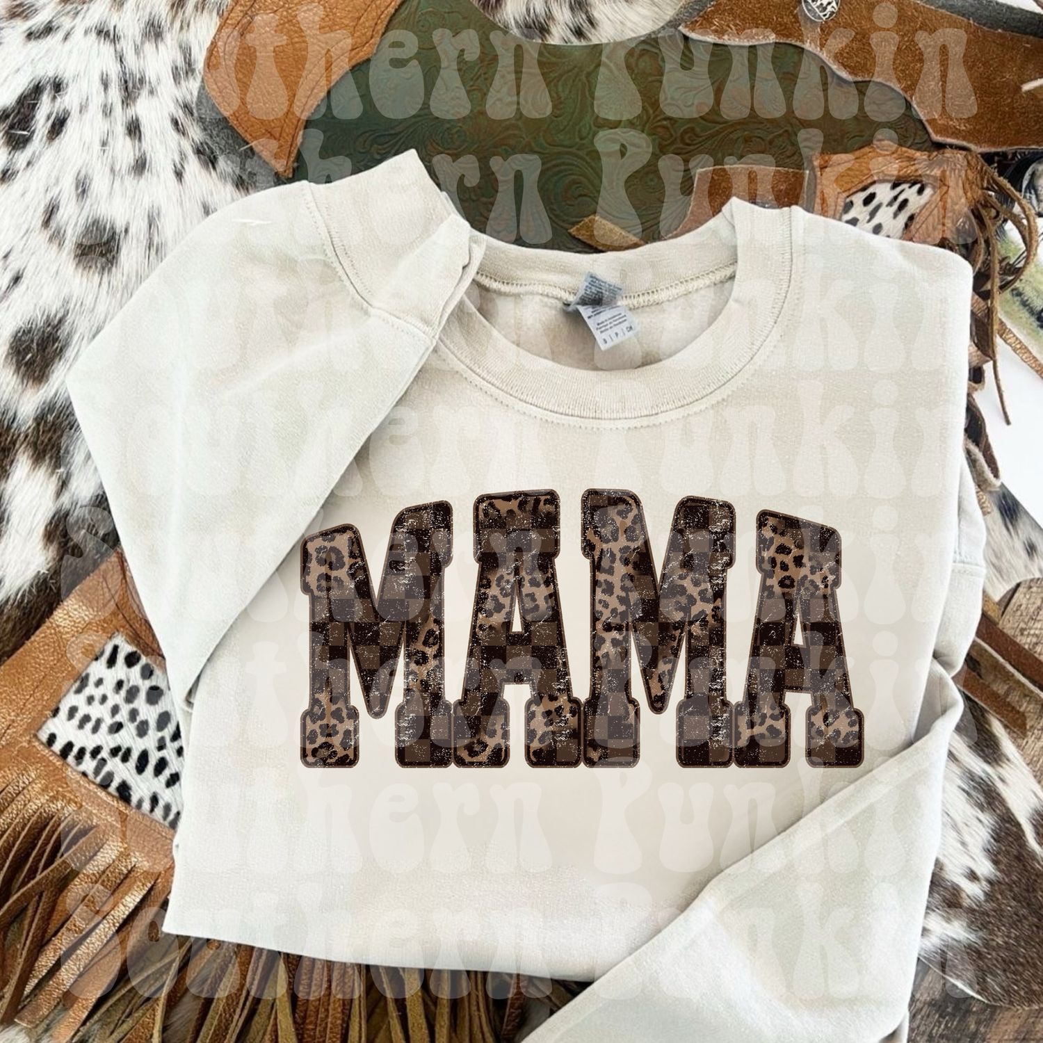 Cheetah Checkered Brown Mama Shirt