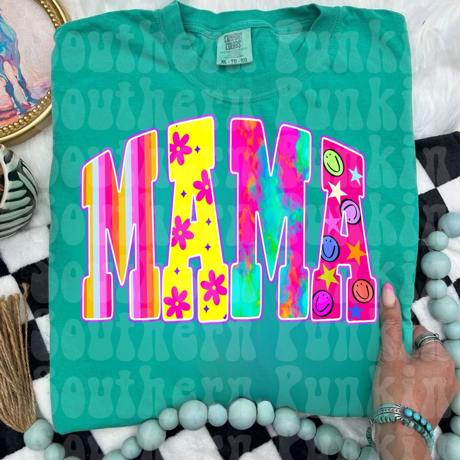 Mama Colorful Retro Shirt