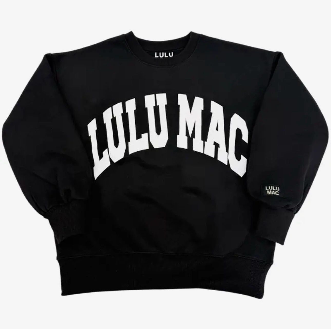 Medium Black And White Lulu Mac Crew