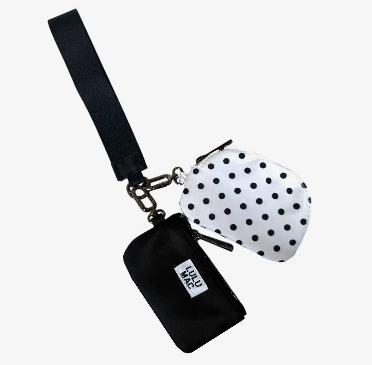 Polkadot Double Pouch Wristlet