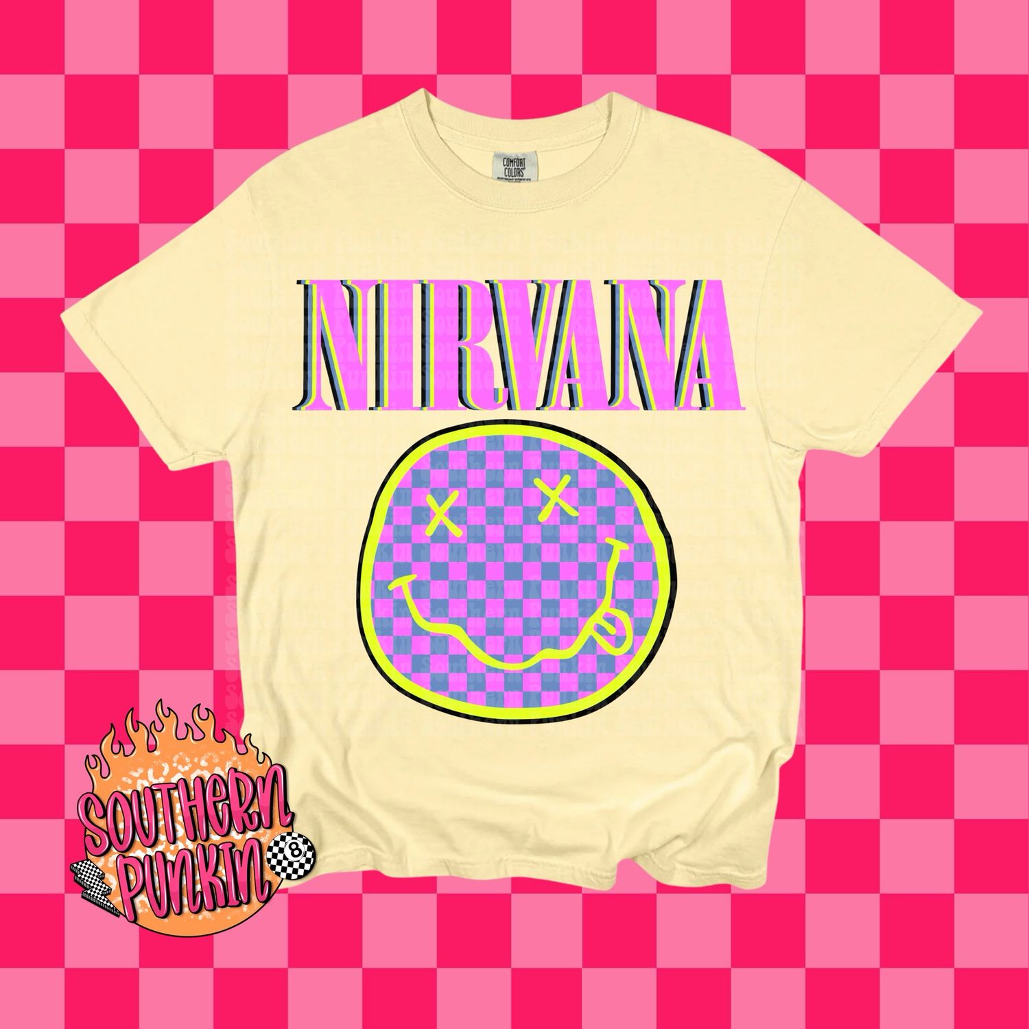 Purple And Pink Nirvana Shirt